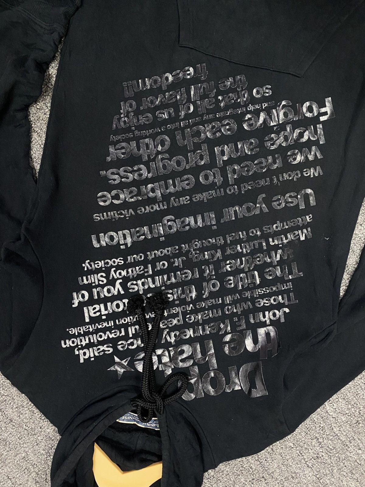 Beauty Beast Beauty Beast long hoodie sweatshirt spell out Size M / US 6-8 / IT 42-44 - 4 Thumbnail