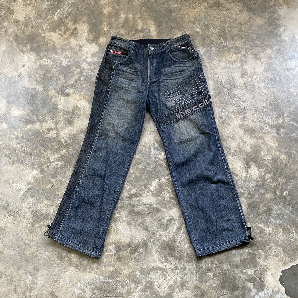 Fubu Fubu The Colection Y2K Style Denim Pants Size US 35 - 1 Thumbnail
