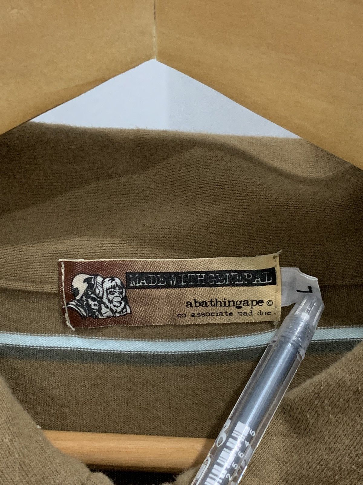 Bape × Nigo OG Vintage Bape Star Stripe Polo Tee Size US L / EU 52-54 / 3 - 4 Thumbnail