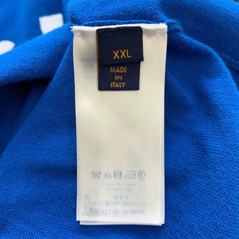 Louis Vuitton Louis Vuitton Blue slogan logo short sleeve Size US XXL / EU 58 / 5 - 7 Thumbnail