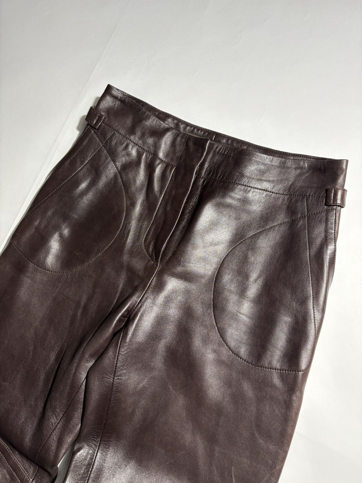 Louis Vuitton VINTAGE LOUIS VUITTON BIKER LEATHER PANTS Size 25" / US 0 / IT 36 - 3 Thumbnail