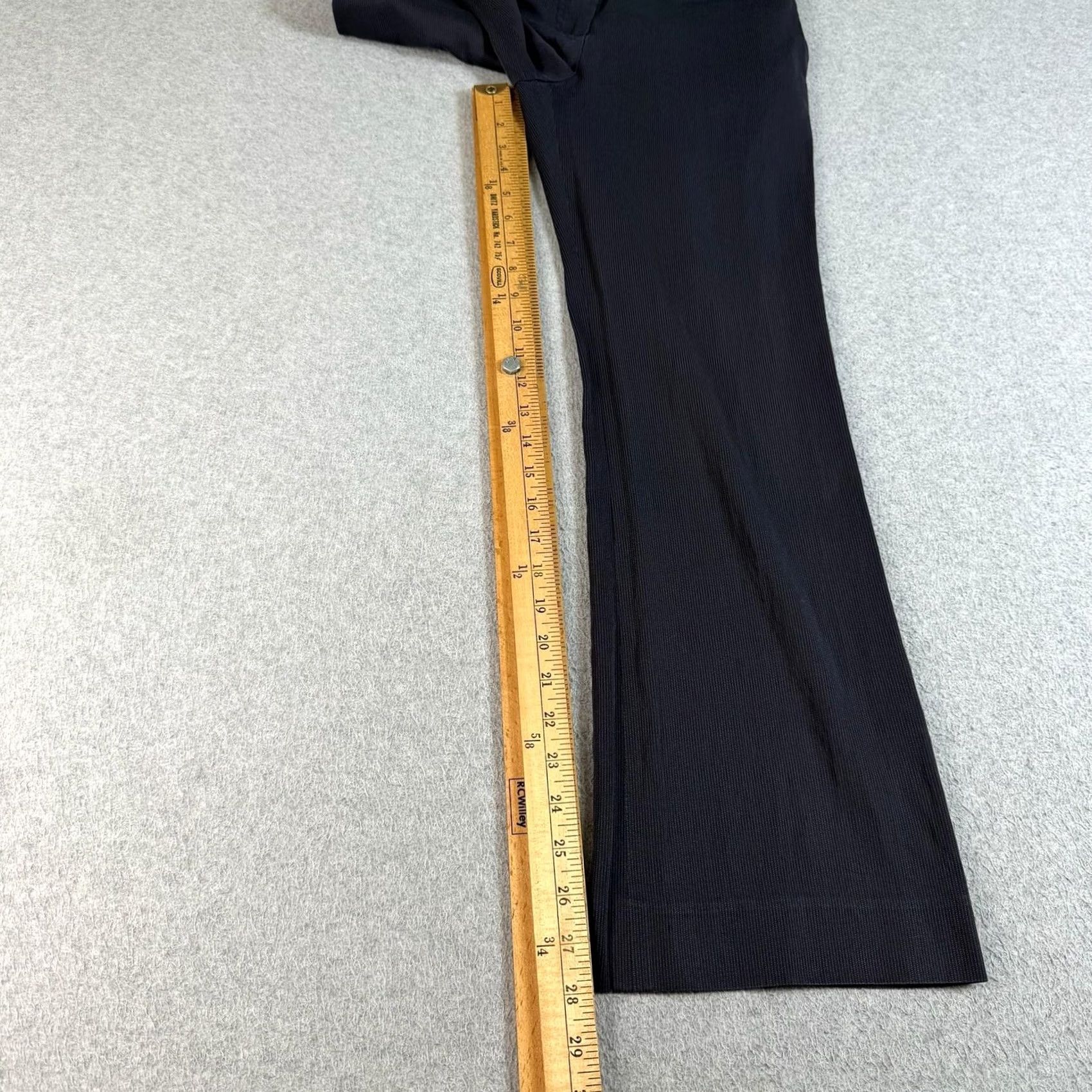 Emporio Armani Emporio Armani Pants Women 4 Blue Pinstripe Straight Leg Quiet Luxury Made Italy Size 27" / US 4 / IT 40 - 7 Thumbnail