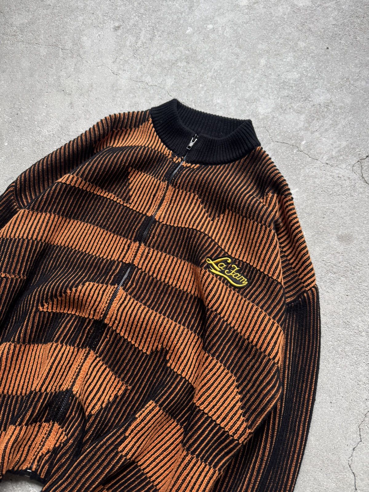 La Fam Amsterdam La Fam Amsterdam Zip Sweater Orange Sample Size US M / EU 48-50 / 2 - 4 Thumbnail