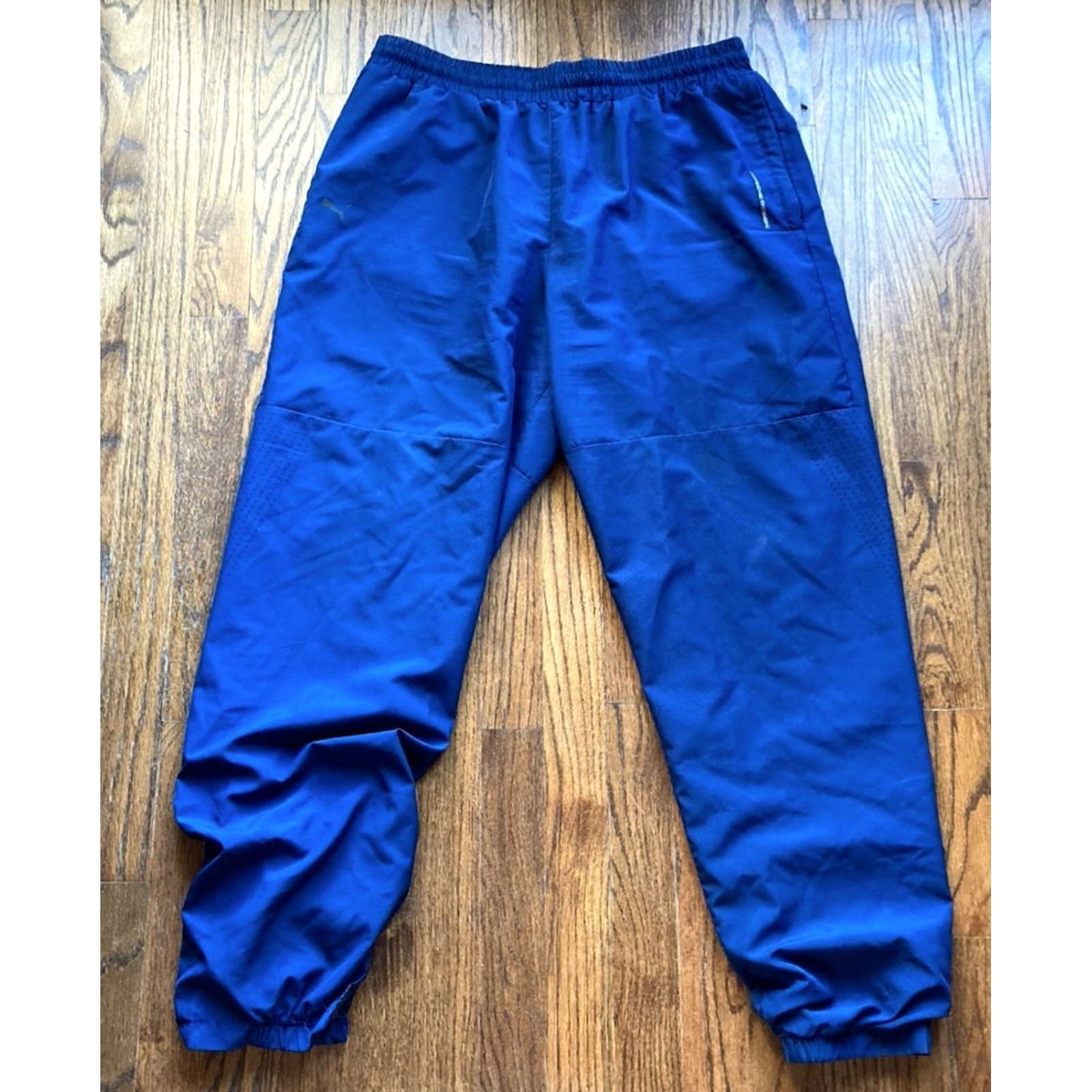 Puma Porsche Design x PUMA Sweatpants Mens Size Large Blue Lined Drawstrings Joggers Size US 33 - 2 Thumbnail