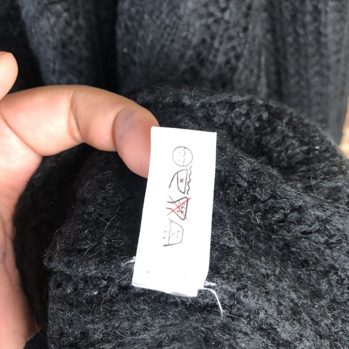 Aran Isles Knitwear View Life Black Patterned Cardigan knitwear #A1686 Size XL / US 12-14 / IT 48-50 - 11 Thumbnail