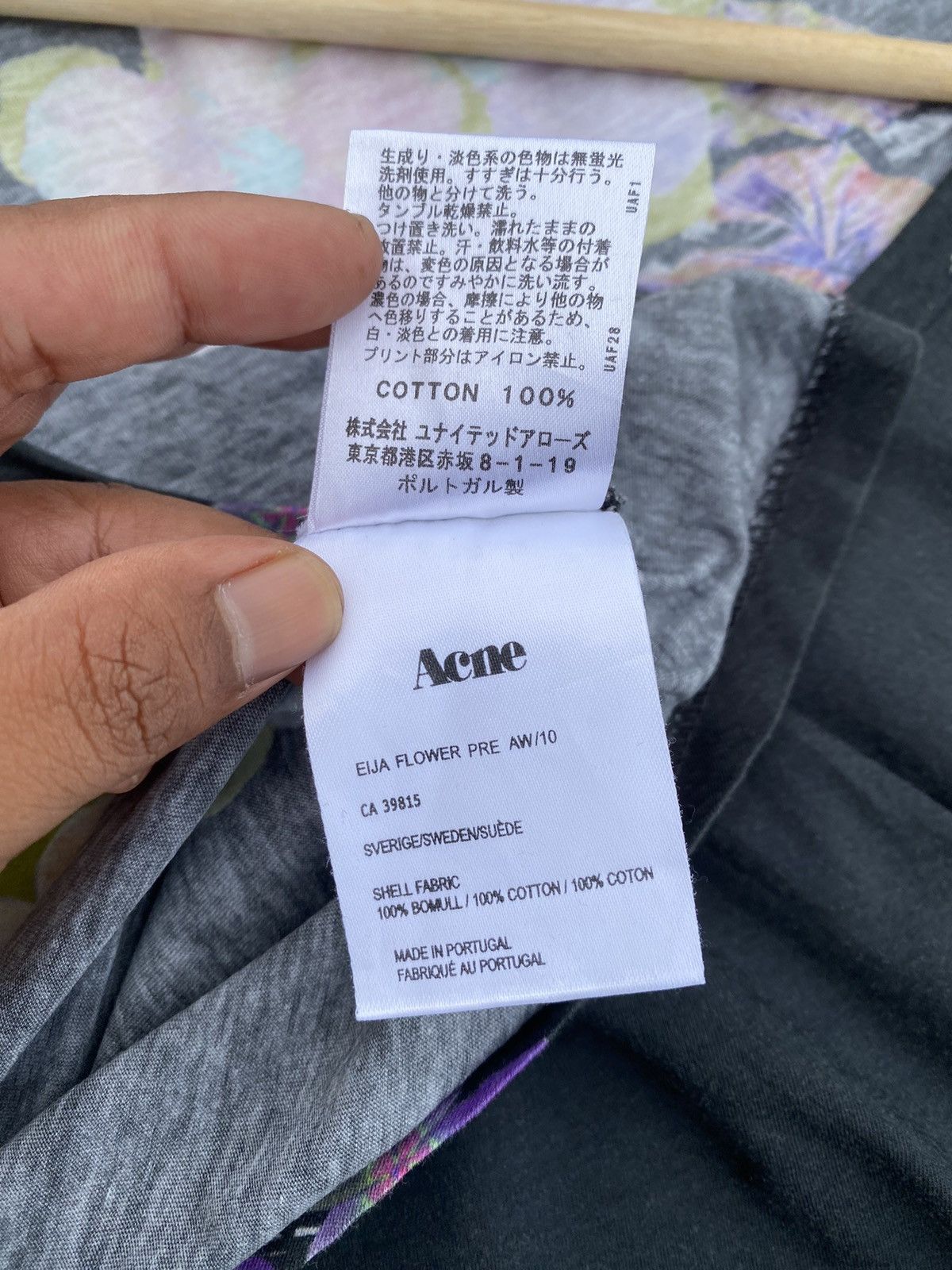 Acne Studios Rare ACNE Studios Florals Tshirt Size US S / EU 44-46 / 1 - 10 Thumbnail