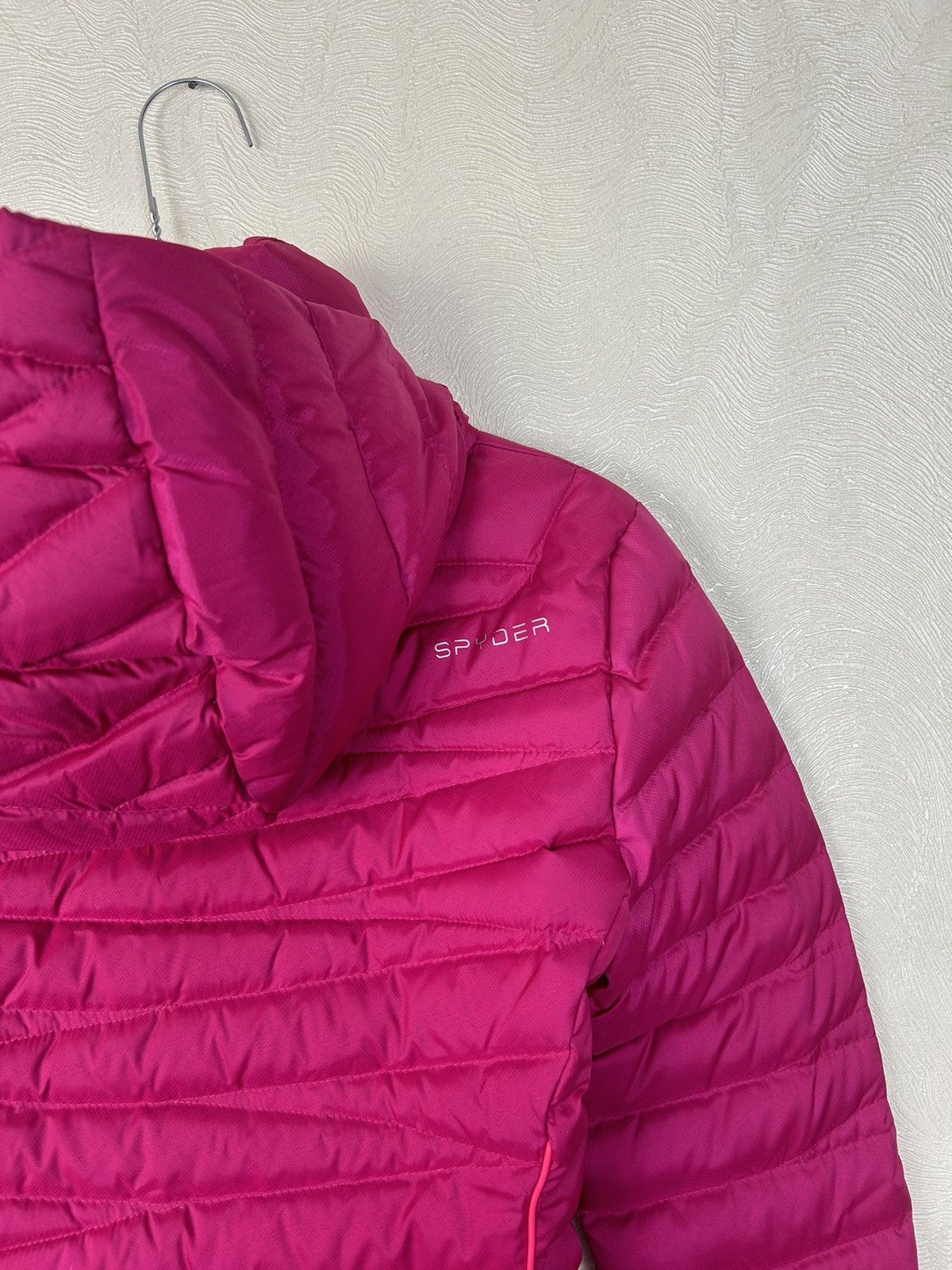 Spyder Spyder Pink Timeless Down Hooded Windproof Ski Jacket Size XS / US 0-2 / IT 36-38 - 19 Thumbnail