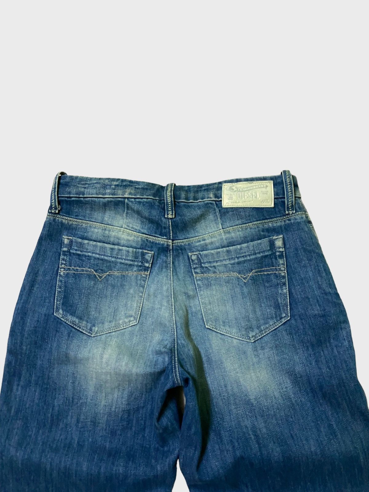 Diesel Flared Balenciaga Style Diesel Washed Wide legs Jeans 90s Size US 27 - 10 Thumbnail