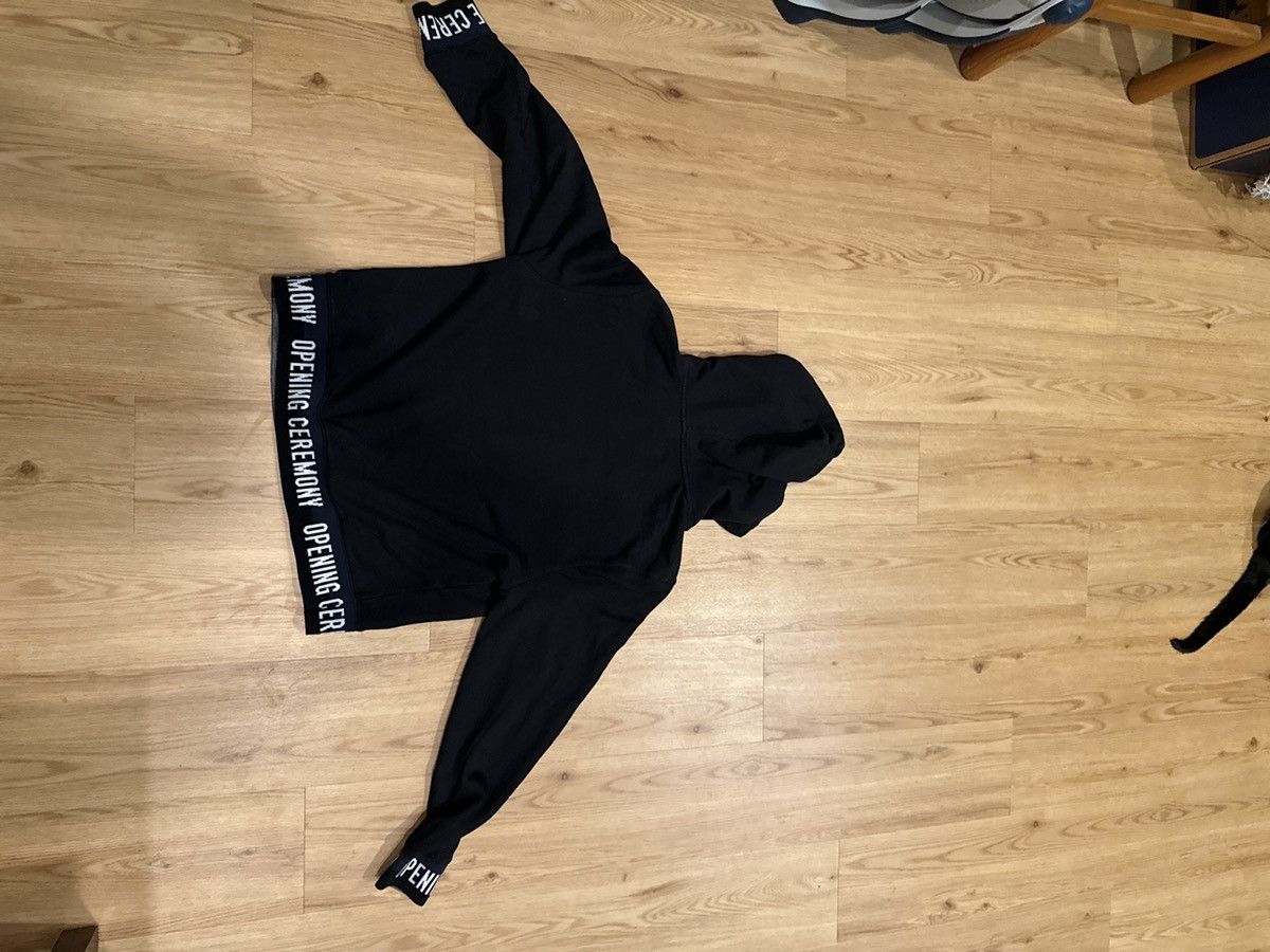 Opening Ceremony Opening Ceremony Logo Hoodie – Black Minimal Streetwear (M) Size US M / EU 48-50 / 2 - 2 Thumbnail