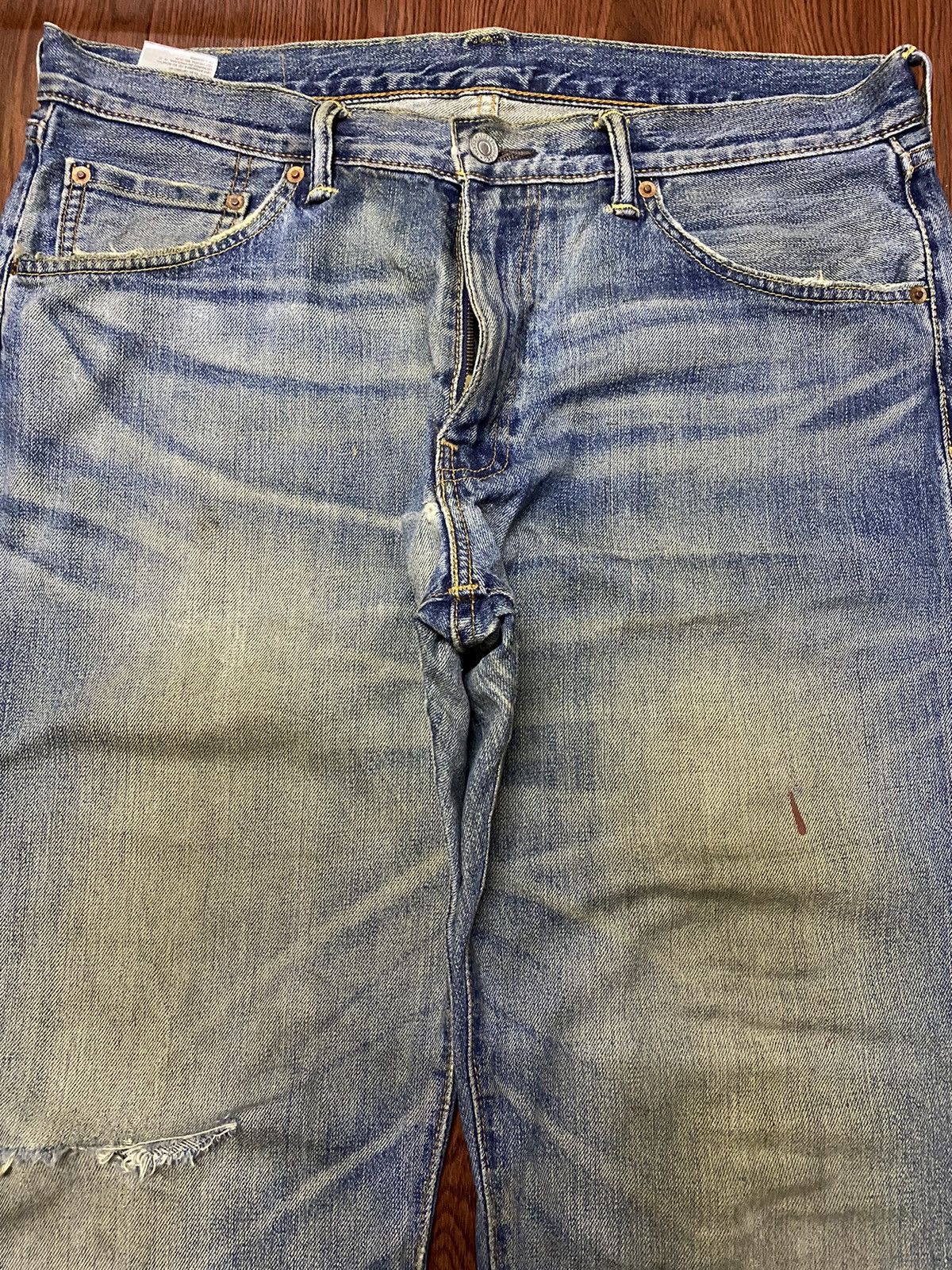 Levi's Vintage Clothing Vintage Y2K Levis503 Mud Wash Distressed Jeans Size US 36 / EU 52 - 2 Thumbnail