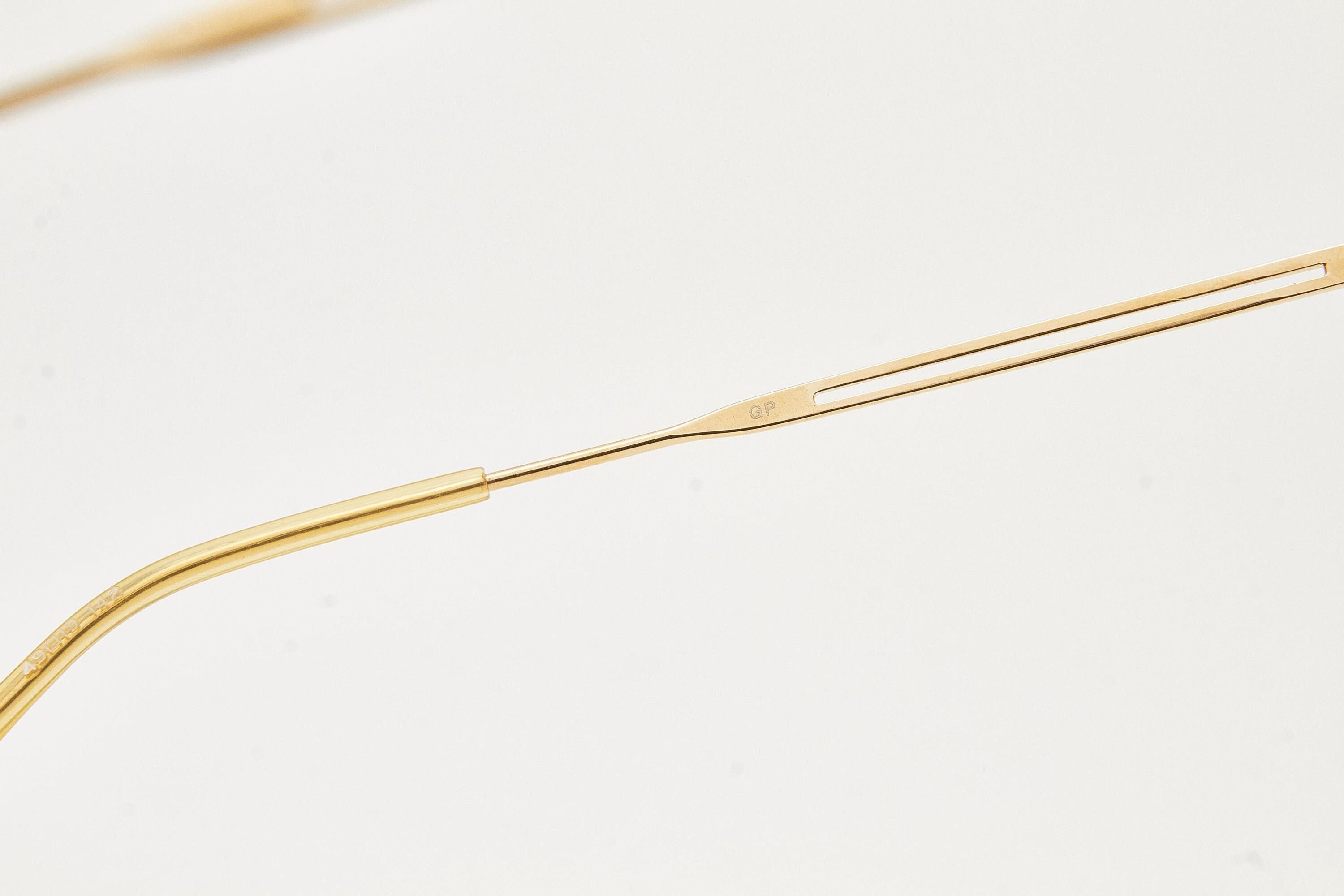 Jean Paul Gaultier Jean Paul Gaultier 55-3173 Gold Plated Oval Eyeglasses Size ONE SIZE - 7 Thumbnail