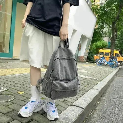 VIBE Washed Denim Casual Bagpack Size ONE SIZE - 1 Thumbnail