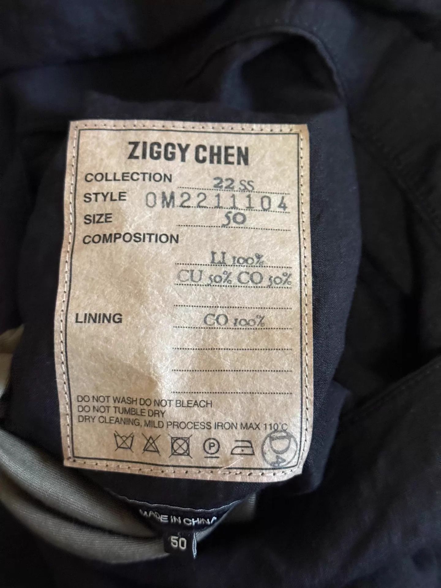 Ziggy Chen Ziggy Chen 22SS Wu Wei DB Linen Oversized Coat 50 Size US M / EU 48-50 / 2 - 6 Thumbnail