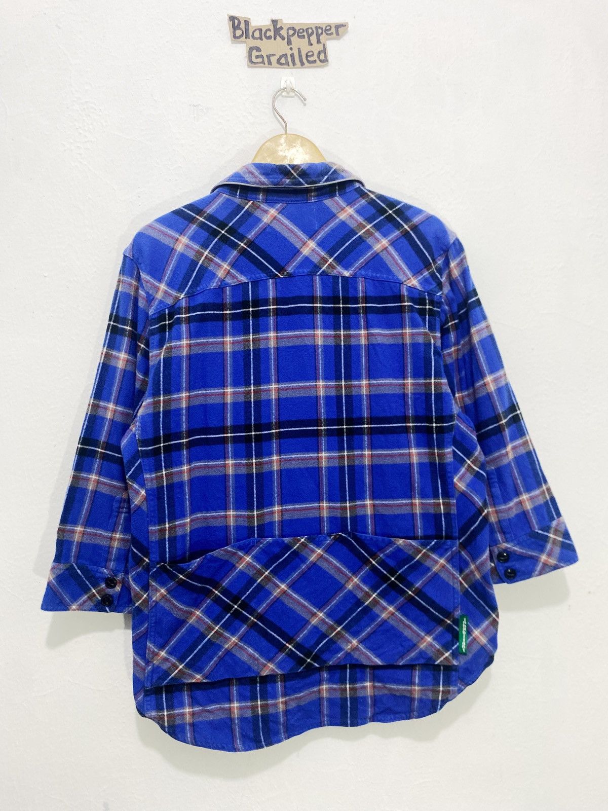 INHABIT Inhabitant Flannel Three-Quarter Length Sleeve Button Up Size US S / EU 44-46 / 1 - 7 Thumbnail