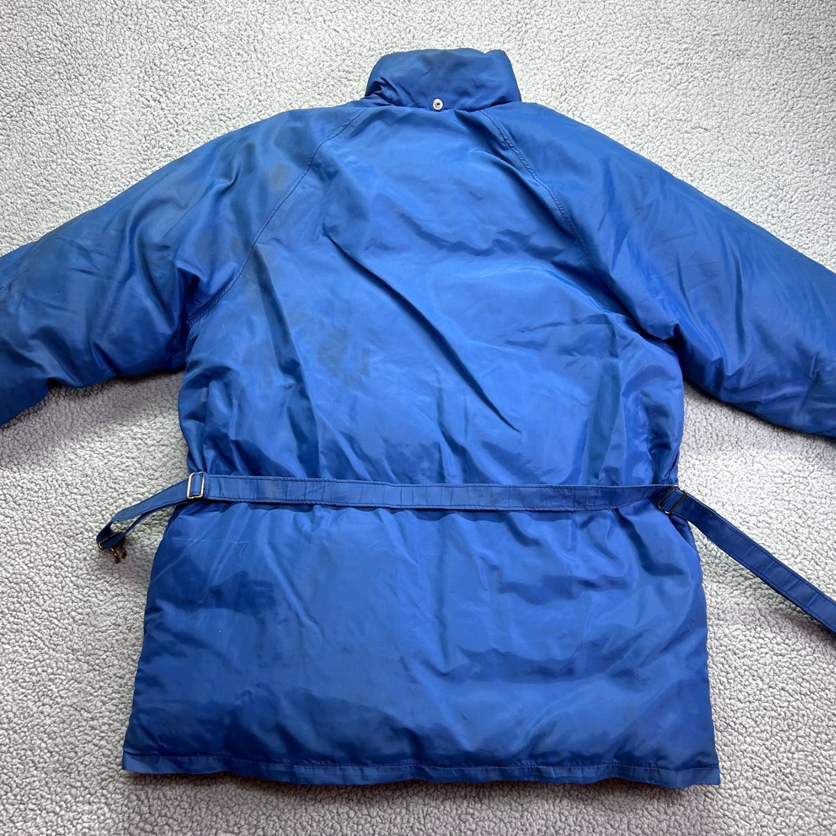 Vintage VTG Frostline Kit Jacket Womens Large Blue Belted Puffer Down Insulated Full Zip Jacket Size L / US 10 / IT 46 - 2 Thumbnail