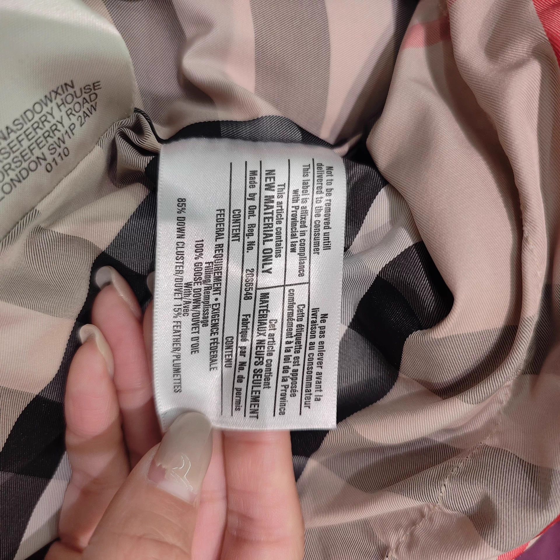 Burberry Burberry Women's M 99 New Down Coat Size M / US 6-8 / IT 42-44 - 7 Thumbnail
