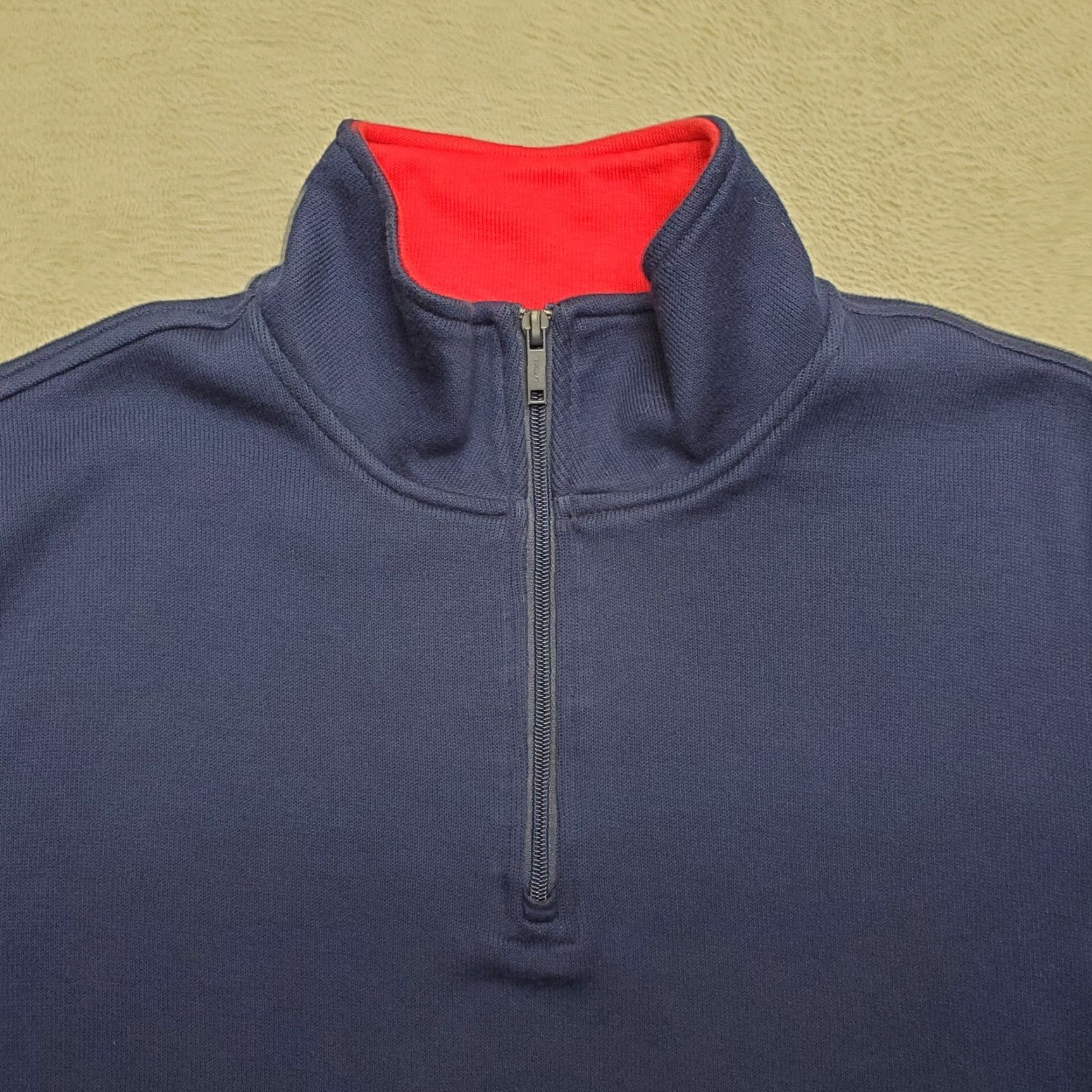 Vintage Le Tigre Sweater Mens L Blue 1/4 Zip Long Sleeve Golf Pullover Ribbed Mock Neck Casual"} Size US L / EU 52-54 / 3 - 2 Thumbnail
