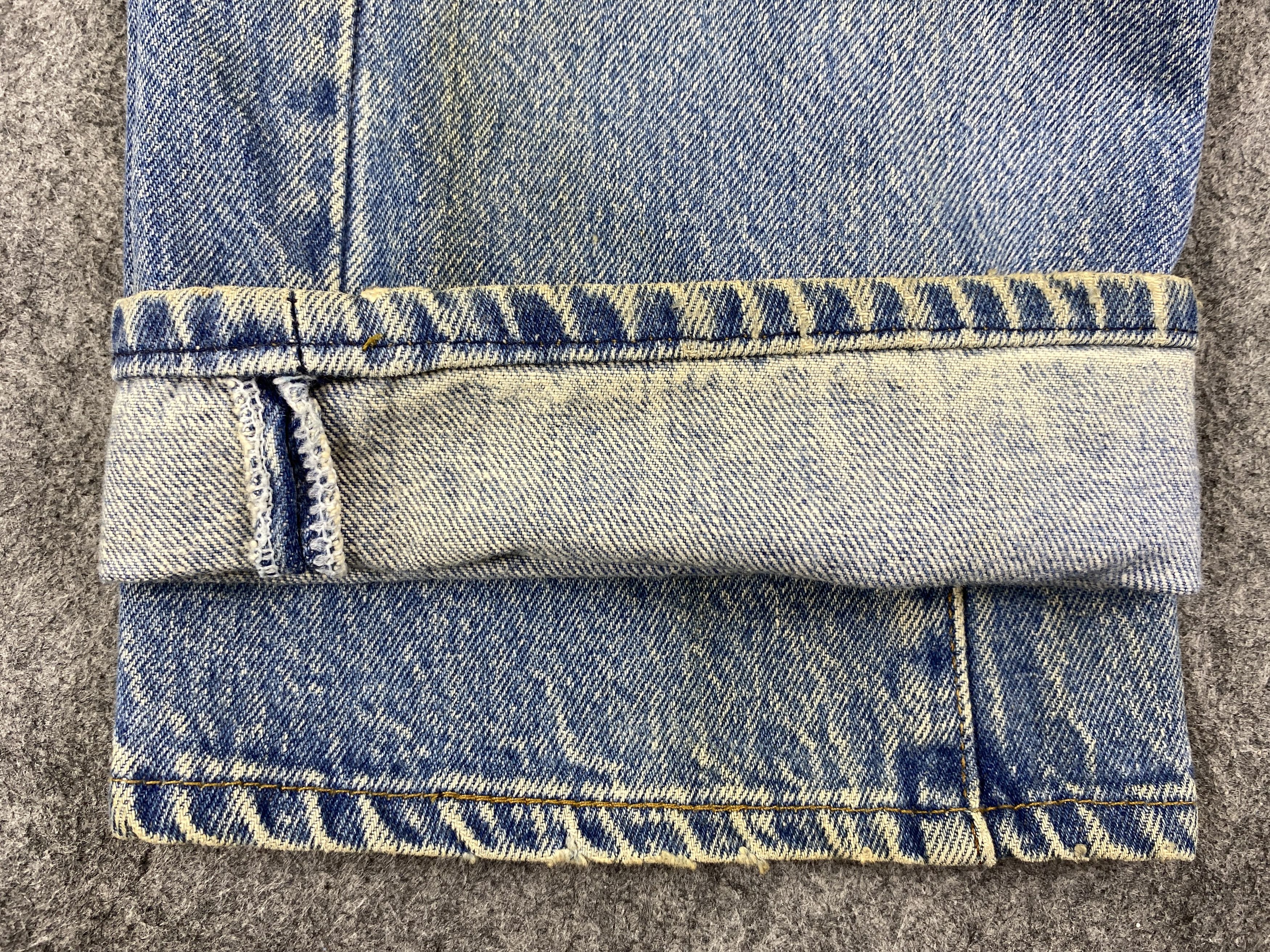 Levi's 80's Dirty Used Blue Vintage Levi's 501 29x31.5 Denim JN1661 Size US 29 - 10 Thumbnail