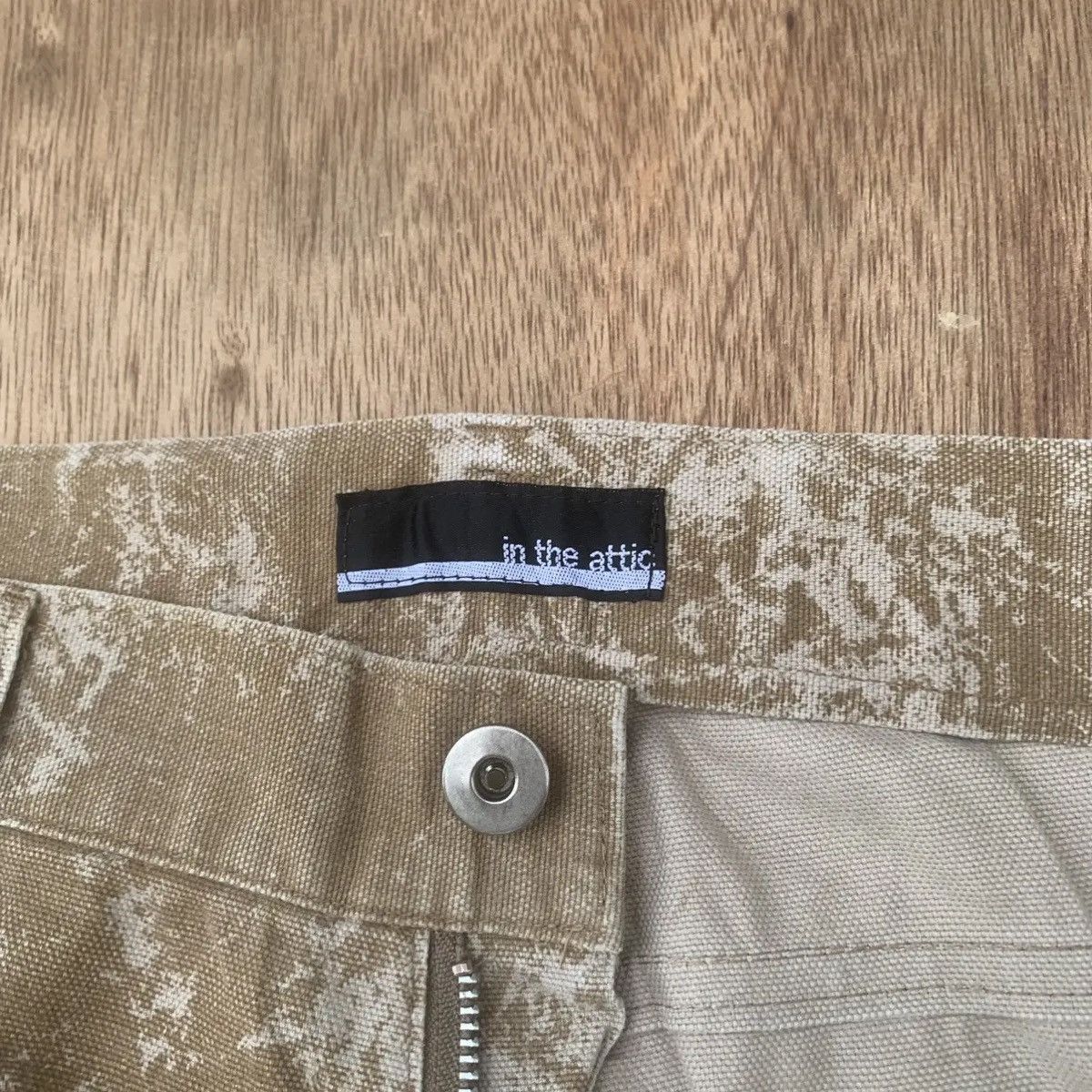 In The Attic 💥 STEALS💥 IN THE ATTIC TROUSERS ACID WASH CARGO RARE PANTS Size US 31 - 7 Thumbnail