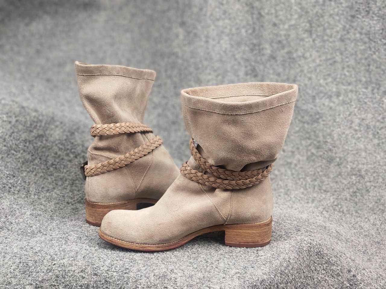 Marina Rinaldi Marina Rinaldi Design suede Leather Ankle Boots Floor Model Size US 8 / IT 38 - 10 Thumbnail