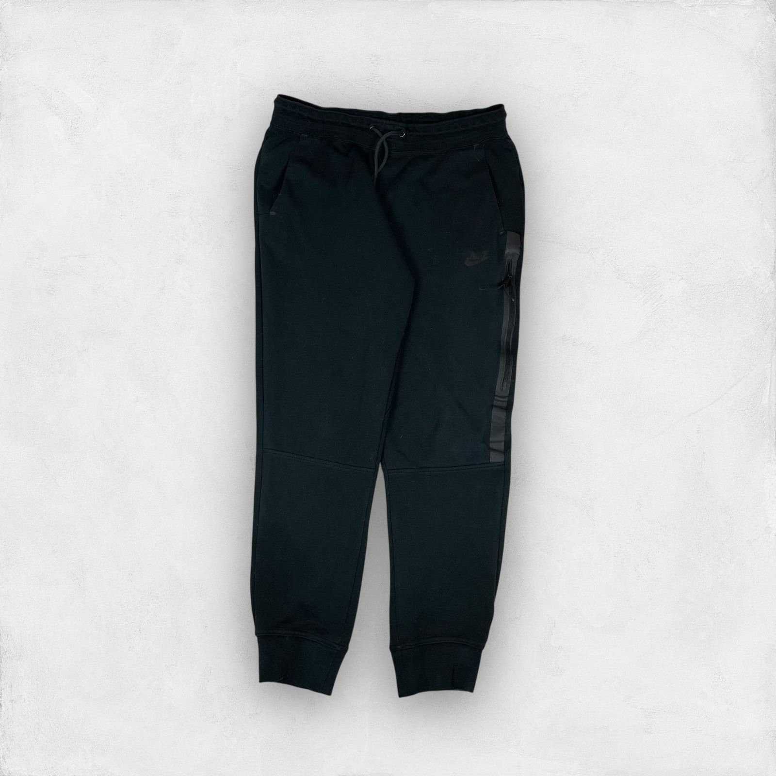 Nike Nike Men's Black Swoosh Spellout Straight Leg Joggers Pant M Size US 30 / EU 46 - 1 Thumbnail