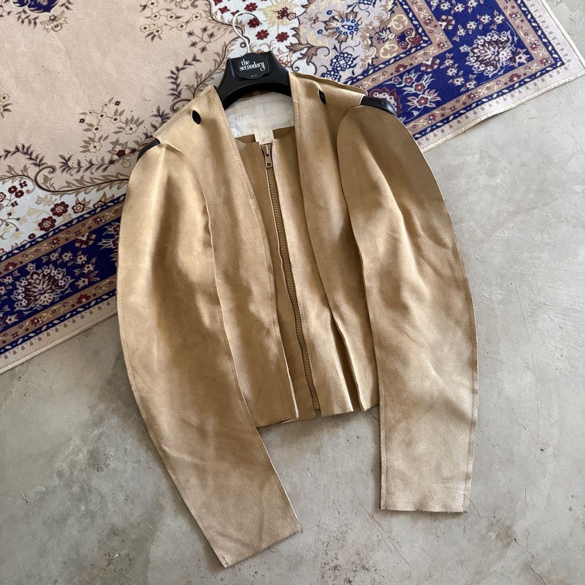 Maison Margiela Maison Margiela X H&M Suede Flat Pattern Cut Jacket Size S / US 4 / IT 40 - 1 Thumbnail