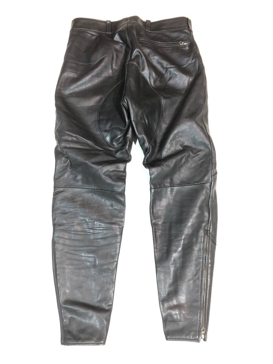 Vintage Erdmann Vintage Rare Moto Biker Leather Pants Size US 32 / EU 48 - 2 Thumbnail