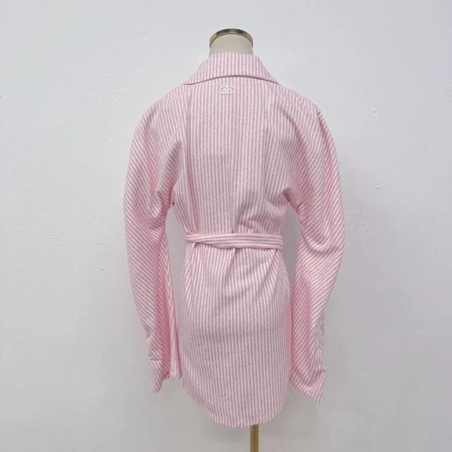 Chanel Chanel Pink striped cardigan jacket Size XS / US 0-2 / IT 36-38 - 2 Thumbnail