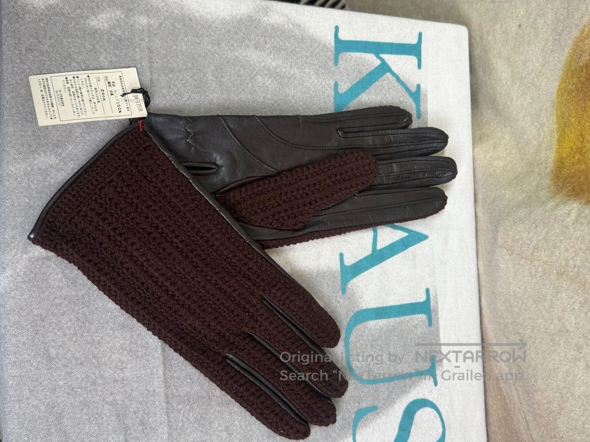 Dries Van Noten Dries Van Noten Patchwork Leather Gloves. Size ONE SIZE - 5 Thumbnail
