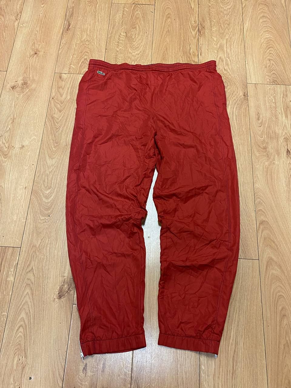 Lacoste × Vintage Authentic Lacoste red nylon track pants Size US 40 / EU 56 - 1 Thumbnail