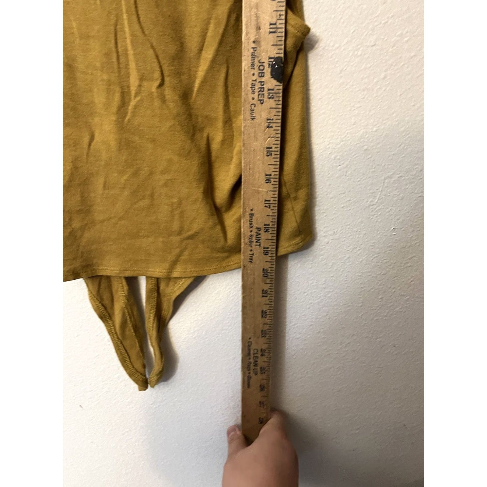American Eagle Outfitters American Eagle Outfitters Tank Top Womens Large Yellow V Neck Tie Front Knot Sleeveless Size L / US 10 / IT 46 - 4 Thumbnail
