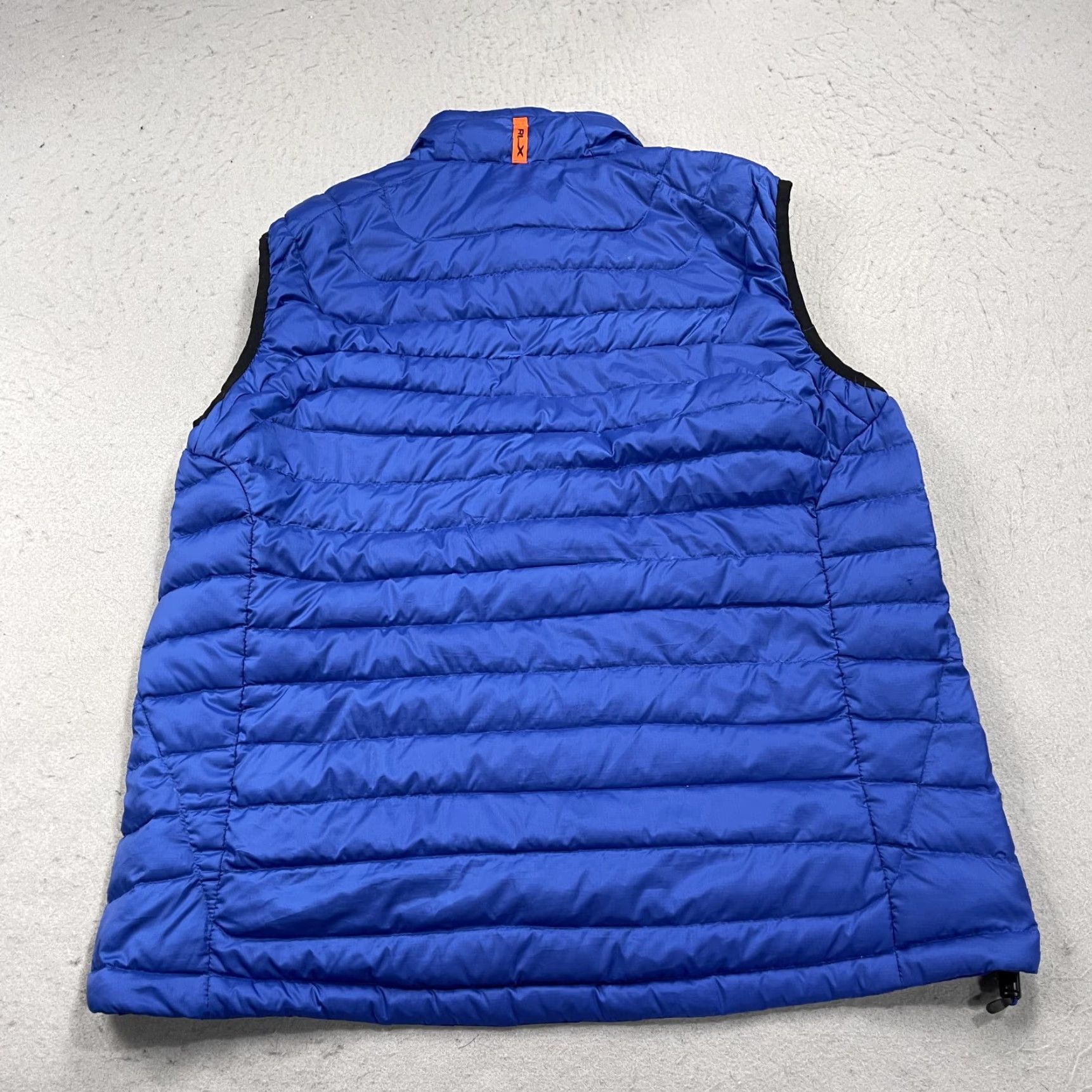 RLX Ralph Lauren RLX Ralph Lauren Vest Mens Large Blue Down Puffer Insulated Outdoor Hiking Ski Jacket Short Zip Pockets Logo Quilted Zipper Stand-Up Collar Mens Vest Size US L / EU 52-54 / 3 - 6 Thumbnail
