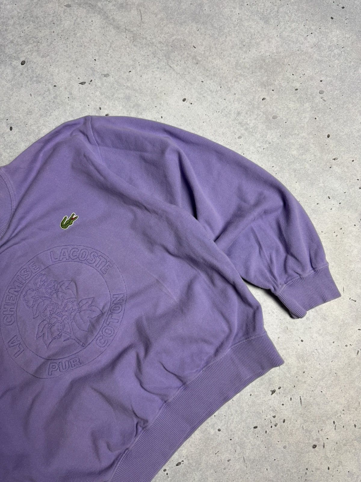 Lacoste Vintage 90s Chemise Lacoste Baggy Sweatshirt Preppy Size US S / EU 44-46 / 1 - 5 Thumbnail