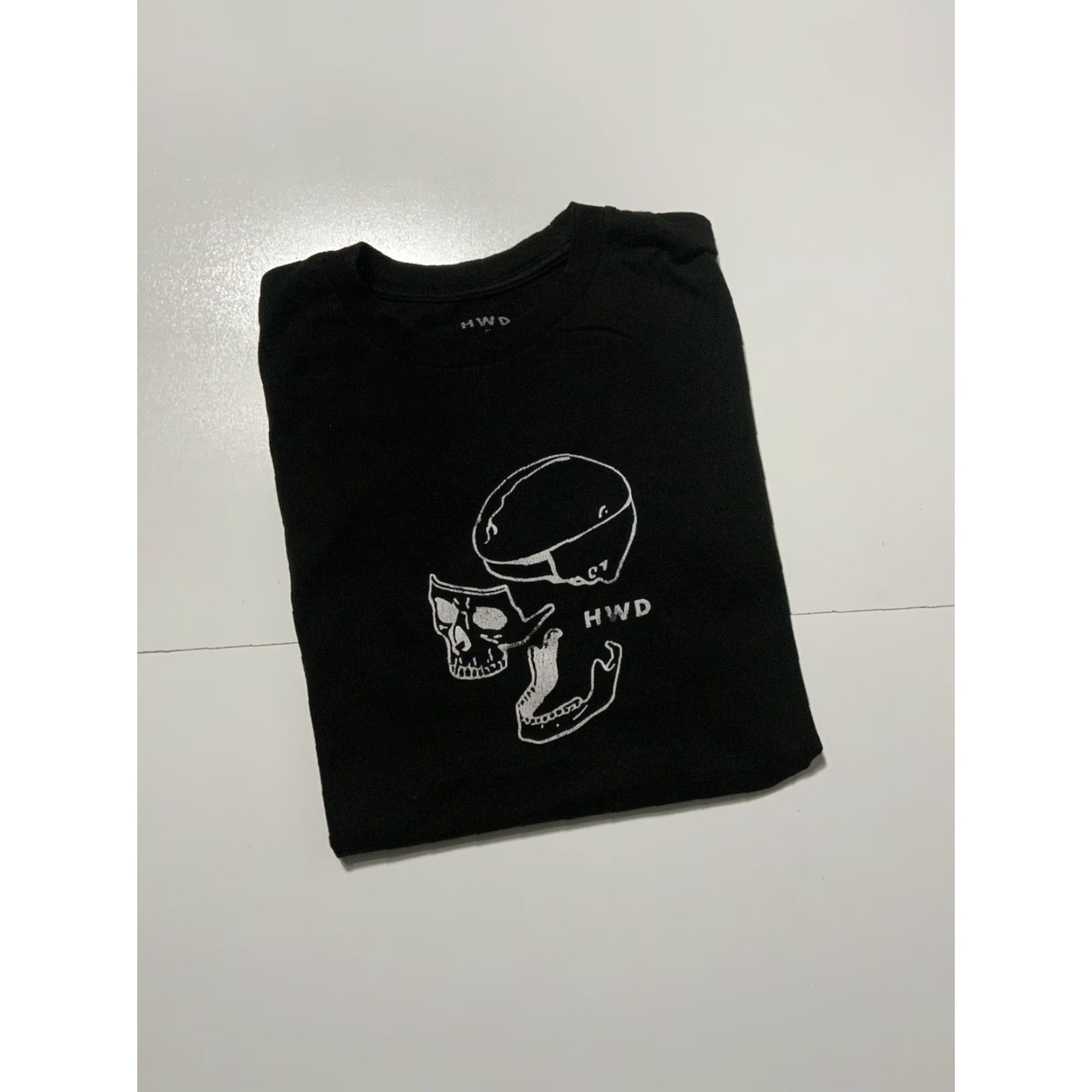 Vintage VINTAGE HWD Halfway Dead Los Angeles Skull Brain Graphic Black S/S Mens T-Shirt XL Size US XL / EU 56 / 4 - 2 Thumbnail