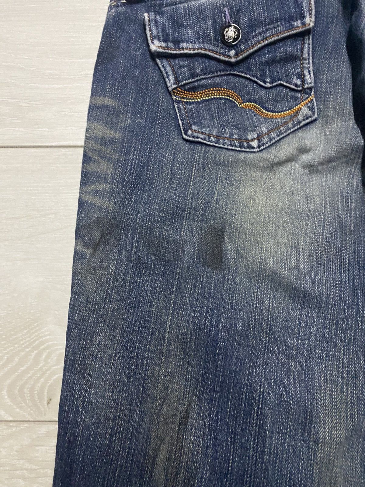 Japanese Brand Vintage Japanese Brand Brappers Faded Wash Flare Jeans Size US 30 / EU 46 - 9 Thumbnail