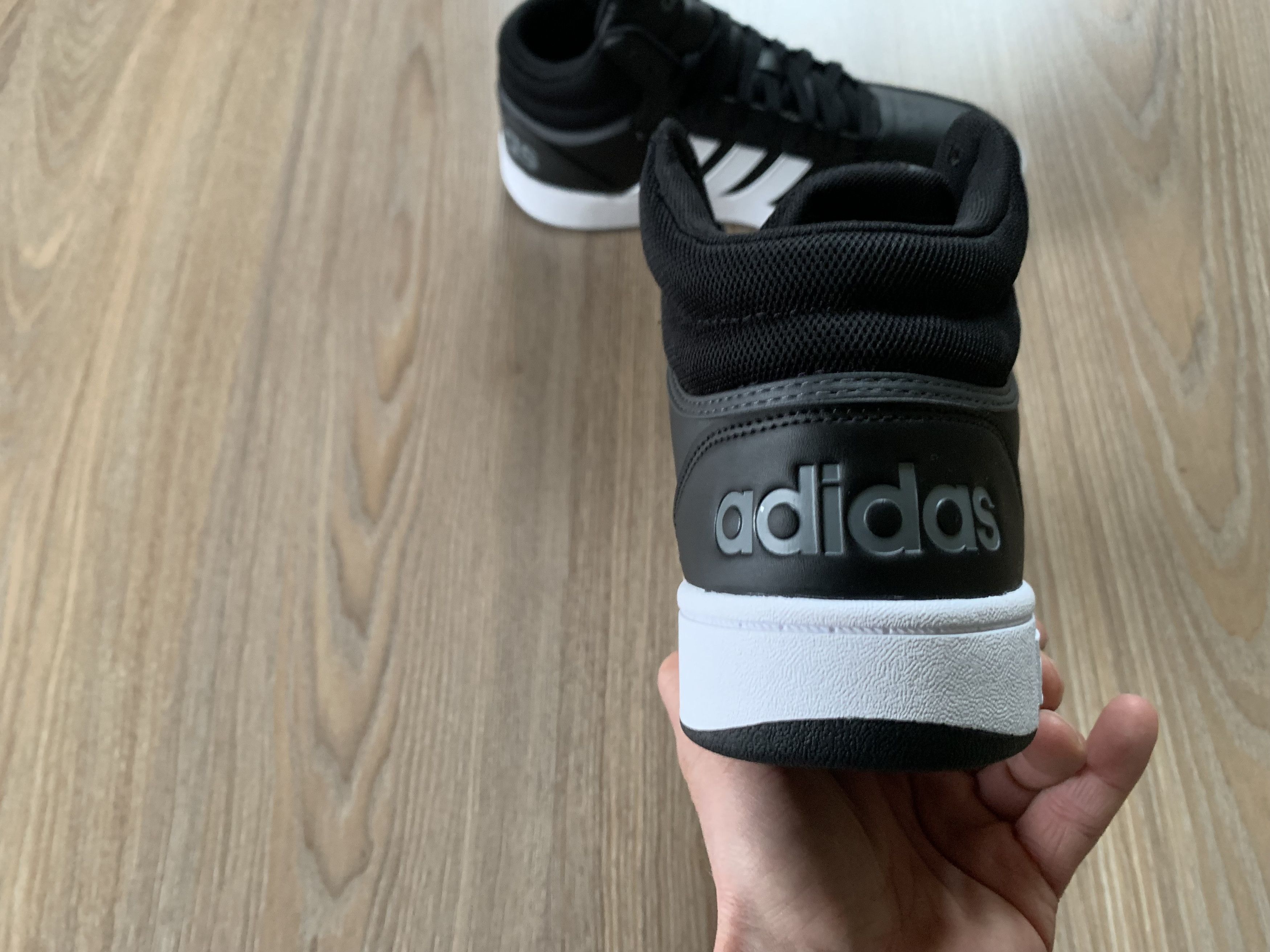 Adidas Adidas Hoops 3 Mid Black Sneakers Size US 10 / EU 43 - 6 Thumbnail