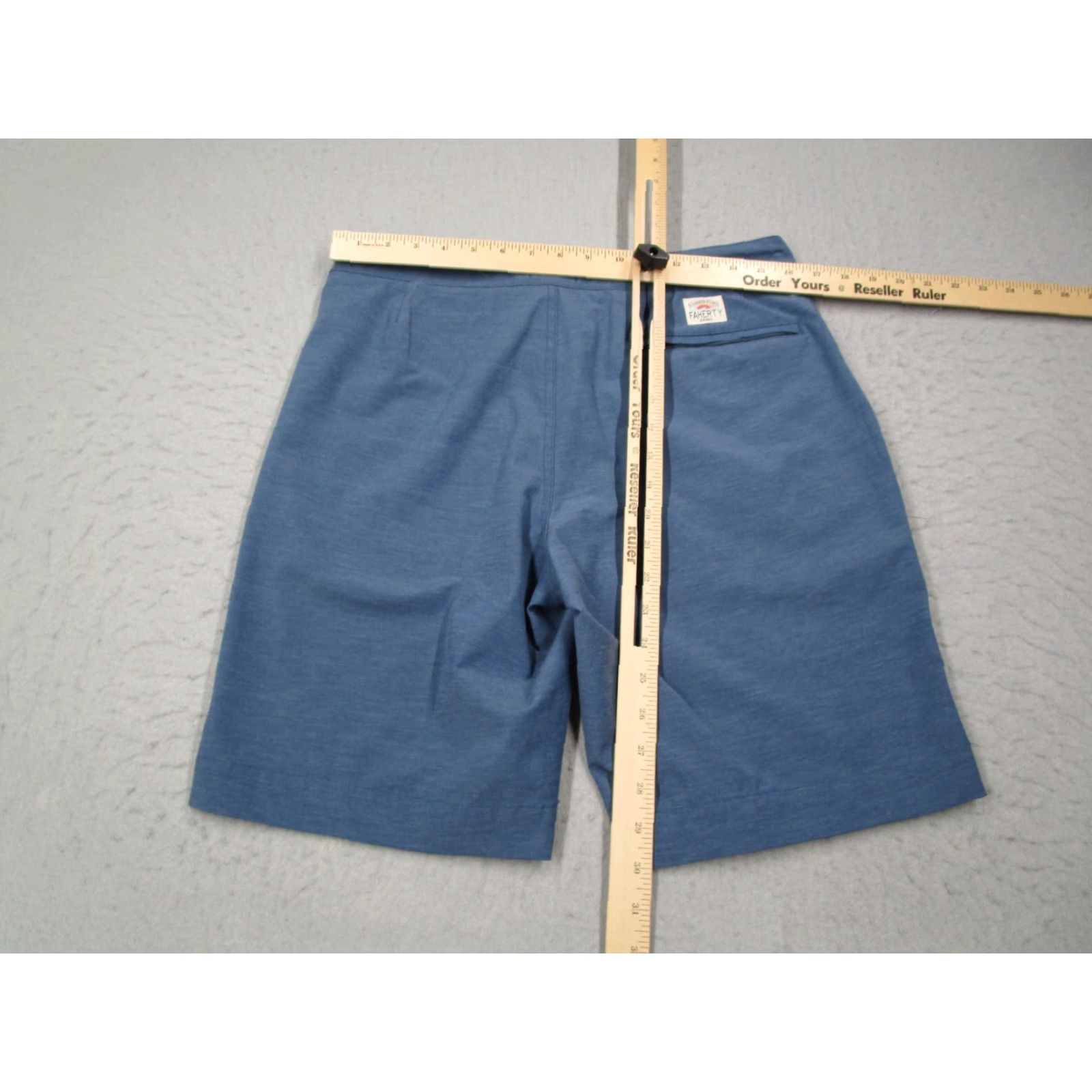 Faherty Faherty Shorts 31 Mens Blue 9" Casual Hybrid Beach Travel Walk Golf Size US 31 - 5 Thumbnail