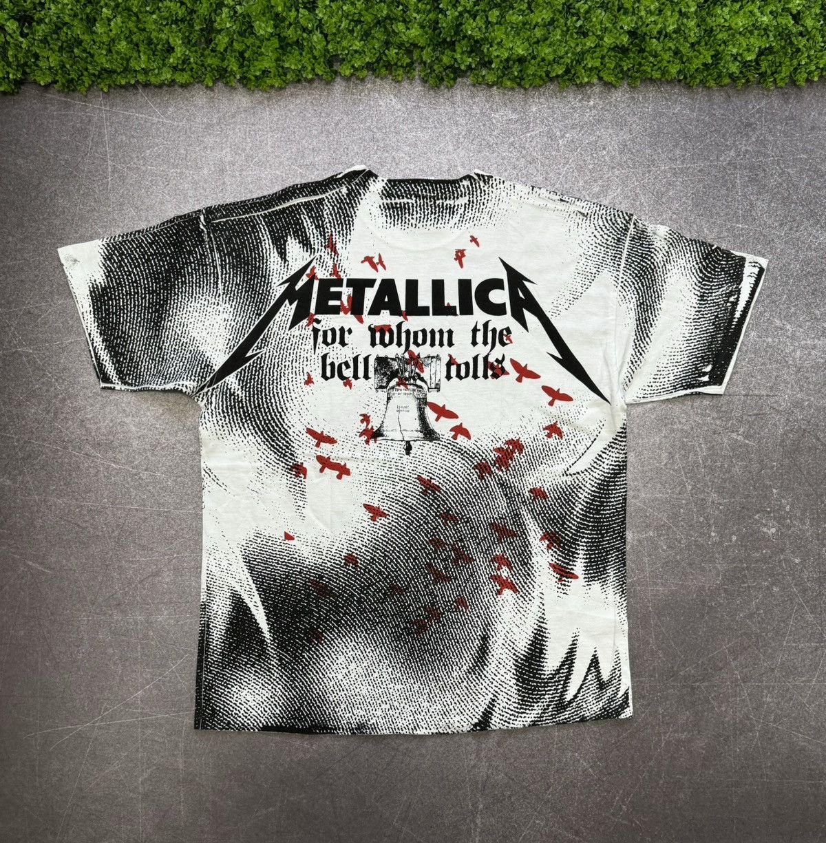 Band Tees × Vintage Metallica Crow Over Print T shirt Graphic Vintage Y2K Size US XXL / EU 58 / 5 - 2 Thumbnail