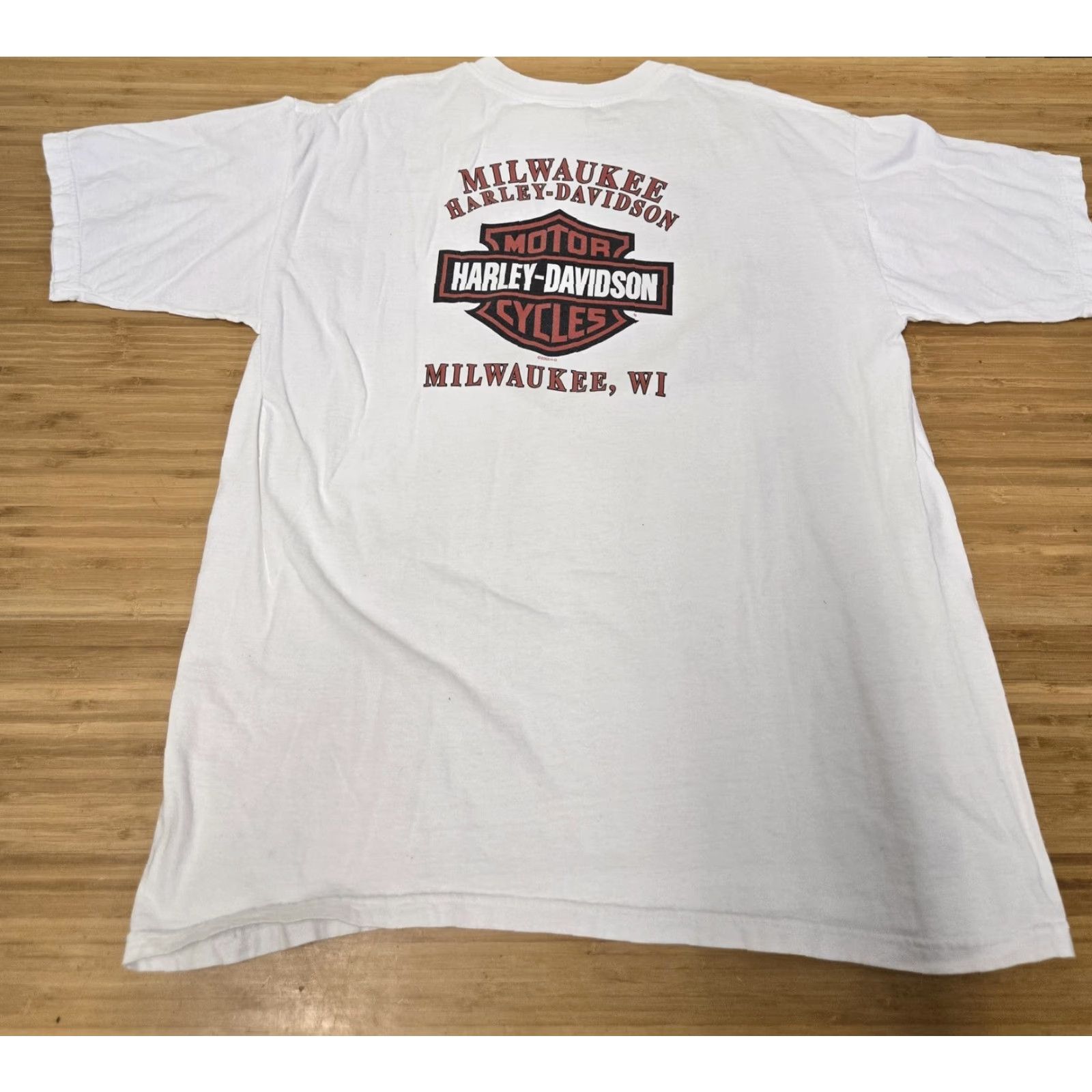 Harley Davidson VINTAGE Harley-Davidson Shirt Mens XL White 100th Anniversary Milwaukee USA 2003 Size US XL / EU 56 / 4 - 5 Thumbnail