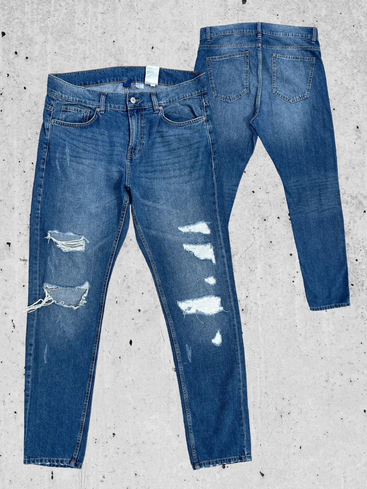 Jean 🔥 Devided Blue Distressed Denim Streetwear W34🔥 Size US 34 / EU 50 - 1 Thumbnail