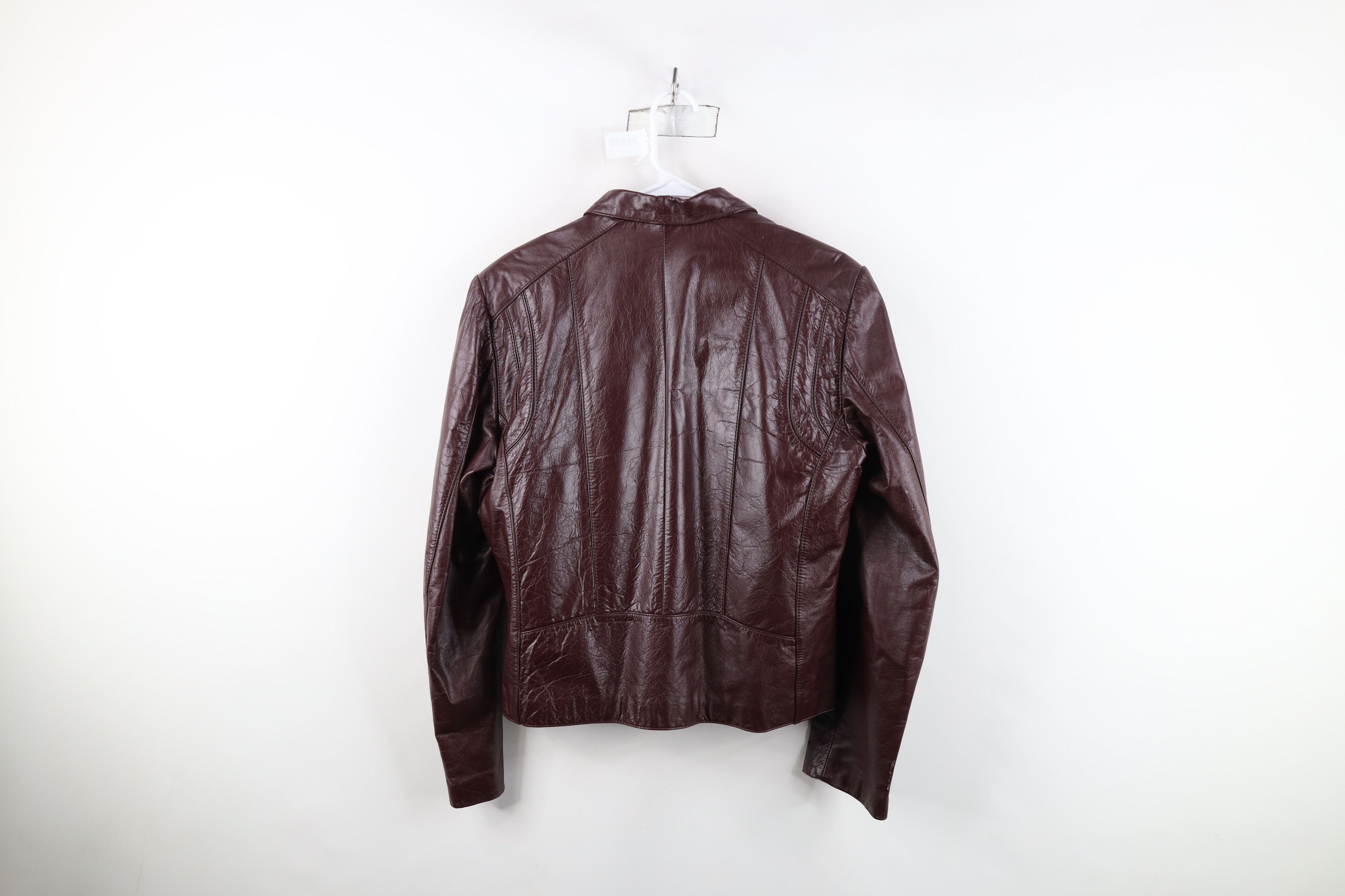 Vintage Vintage 80s 90s Streetwear Full Zip Jacket Oxblood Red Size S / US 4 / IT 40 - 15 Thumbnail