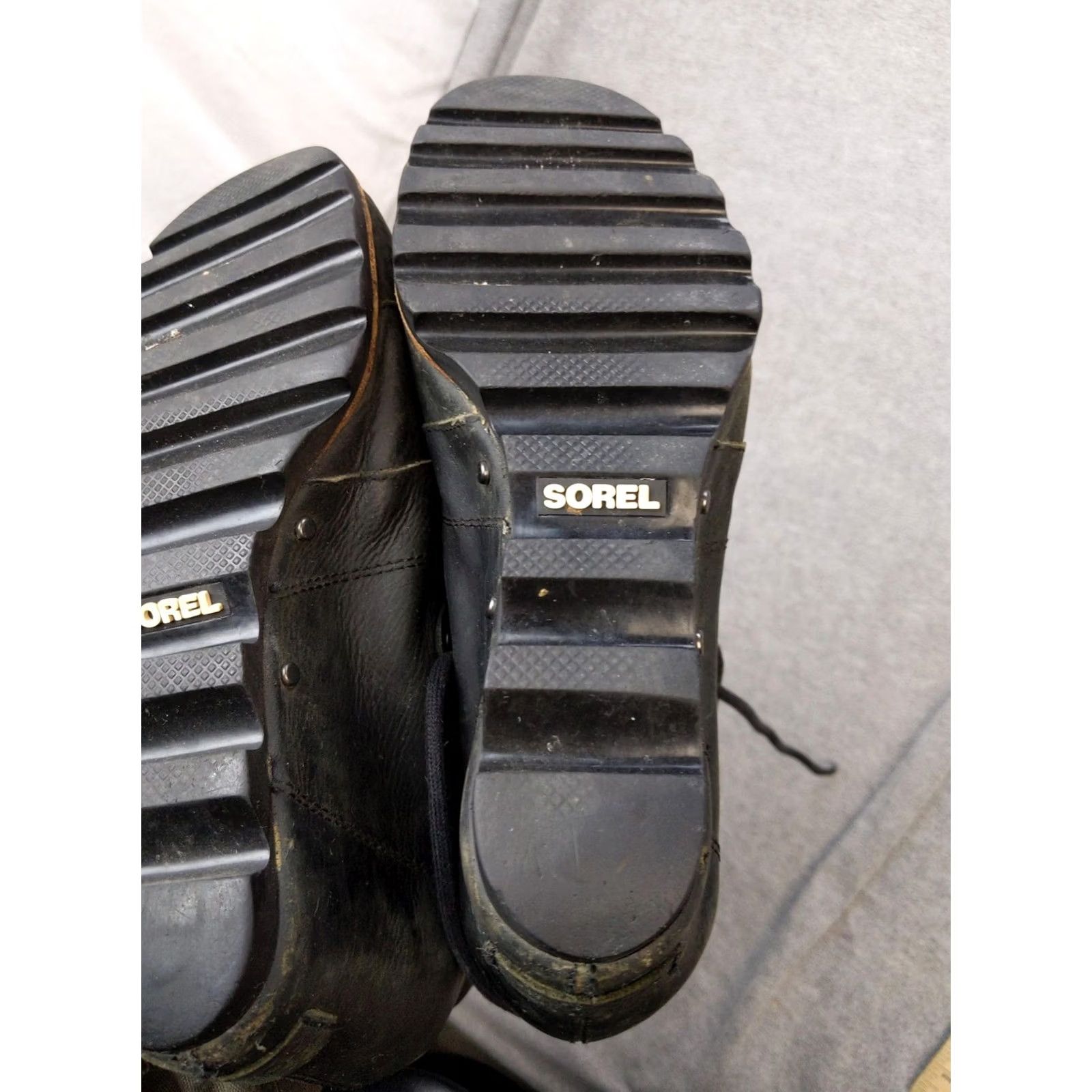 SOREL Sorel Womens Boots 8.5 Black Leather Ankle Lace Up Wedge Combat NL1987-010 Size US 9 / IT 39 - 7 Thumbnail