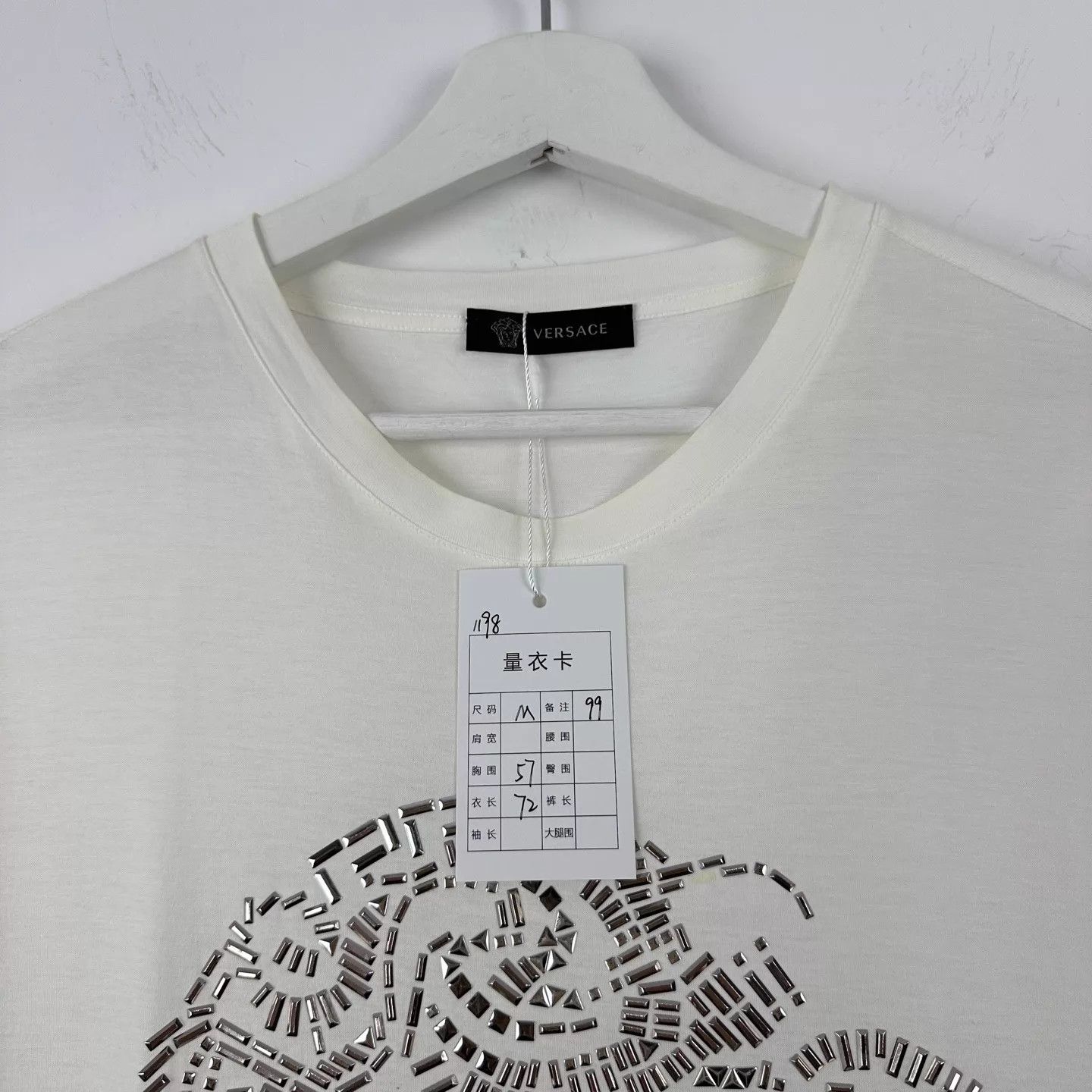 Versace Versace Silver Rivet Medusa Short Sleeve T-Shirt M Size US M / EU 48-50 / 2 - 3 Thumbnail