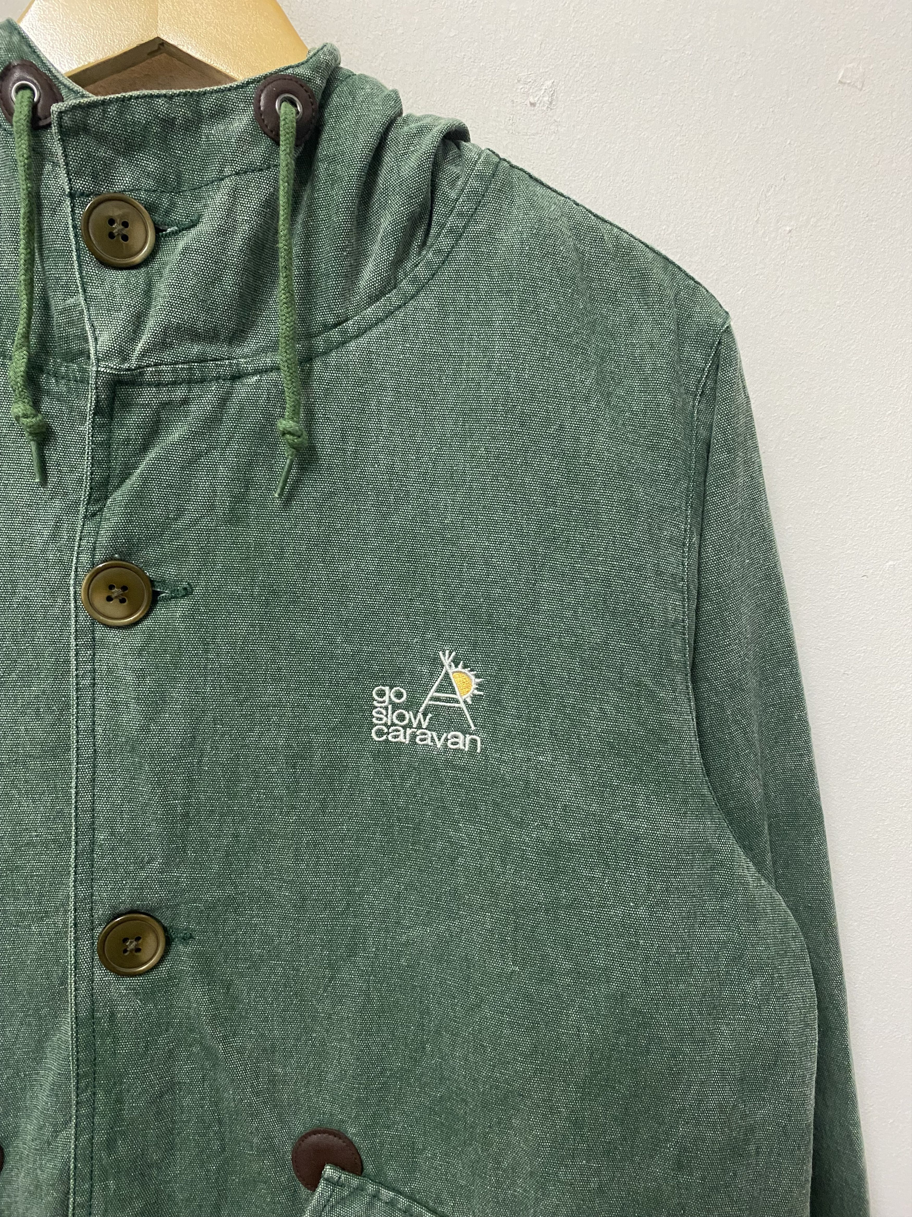 go slow caravan Vintage Go Slow Caravan Core Jacket Hoodie Size US L / EU 52-54 / 3 - 5 Thumbnail