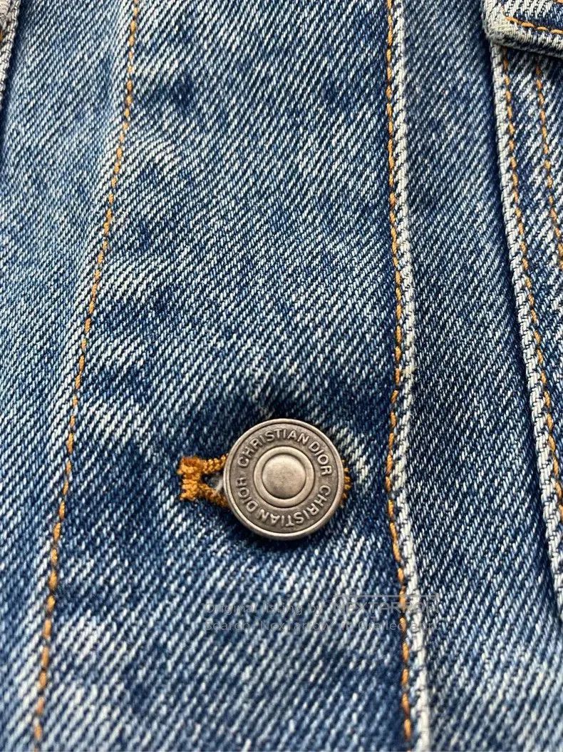 Dior Dior Embroidered Blue Denim Jacket. Size US S / EU 44-46 / 1 - 3 Thumbnail