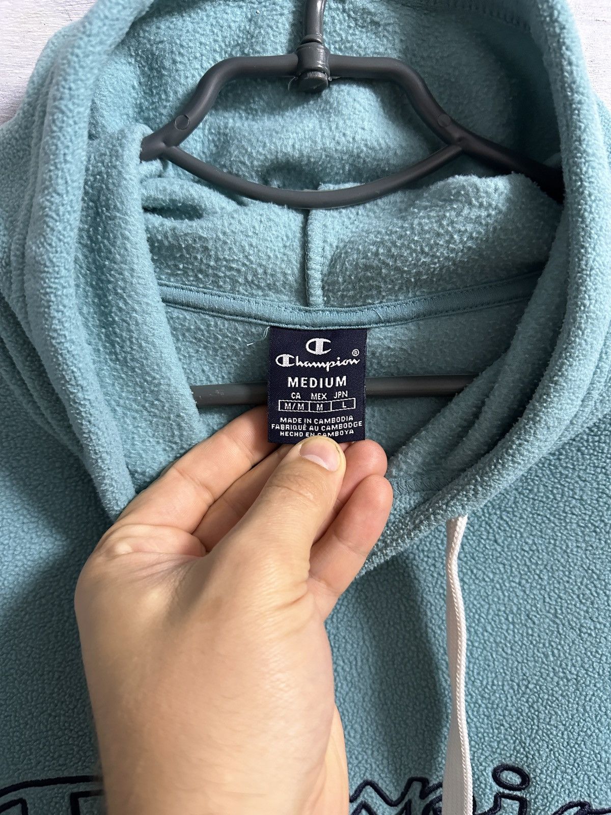 Champion Rare Vintage Fleece Hoodie Champion Big Logo Size US M / EU 48-50 / 2 - 9 Thumbnail