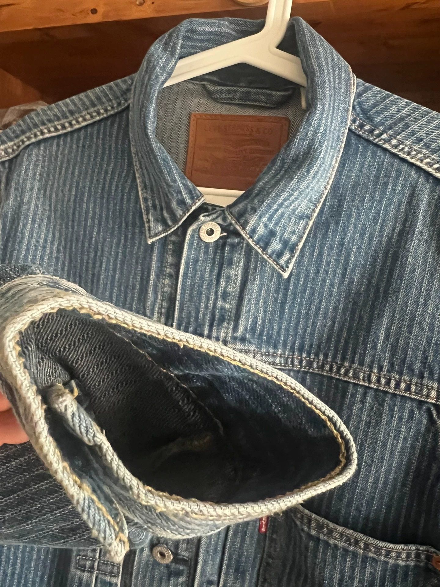 Levi's Levi's LVC Vintage Striped Washed S Jacket Rare Cambodia Size US S / EU 44-46 / 1 - 5 Thumbnail