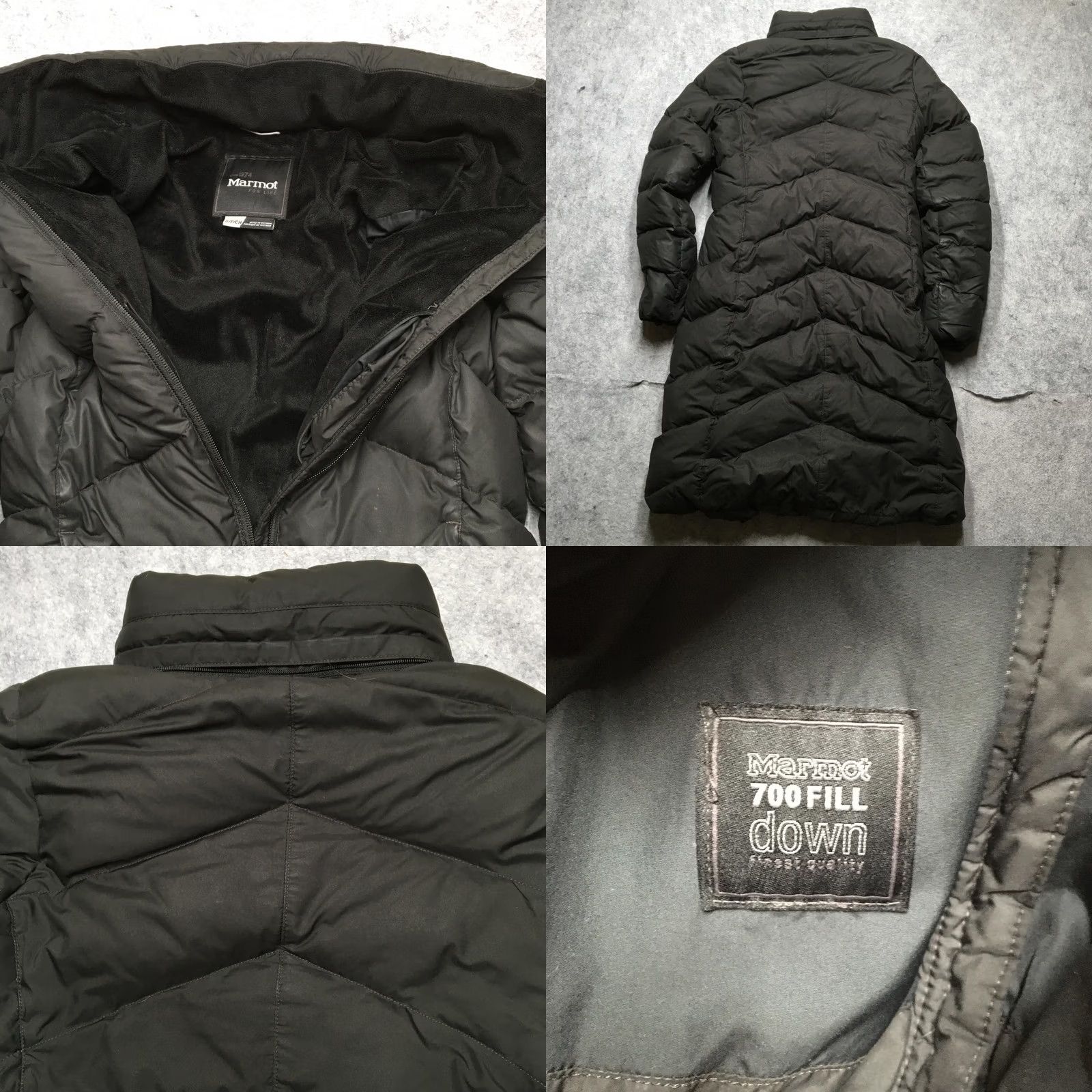 Marmot Marmot Womens Long Down Puffer Jacket Black S 700 Fill Insulated Zip Hooded Coat Winter Outdoor Mens Womens Boys Girls Size S / US 4 / IT 40 - 8 Thumbnail