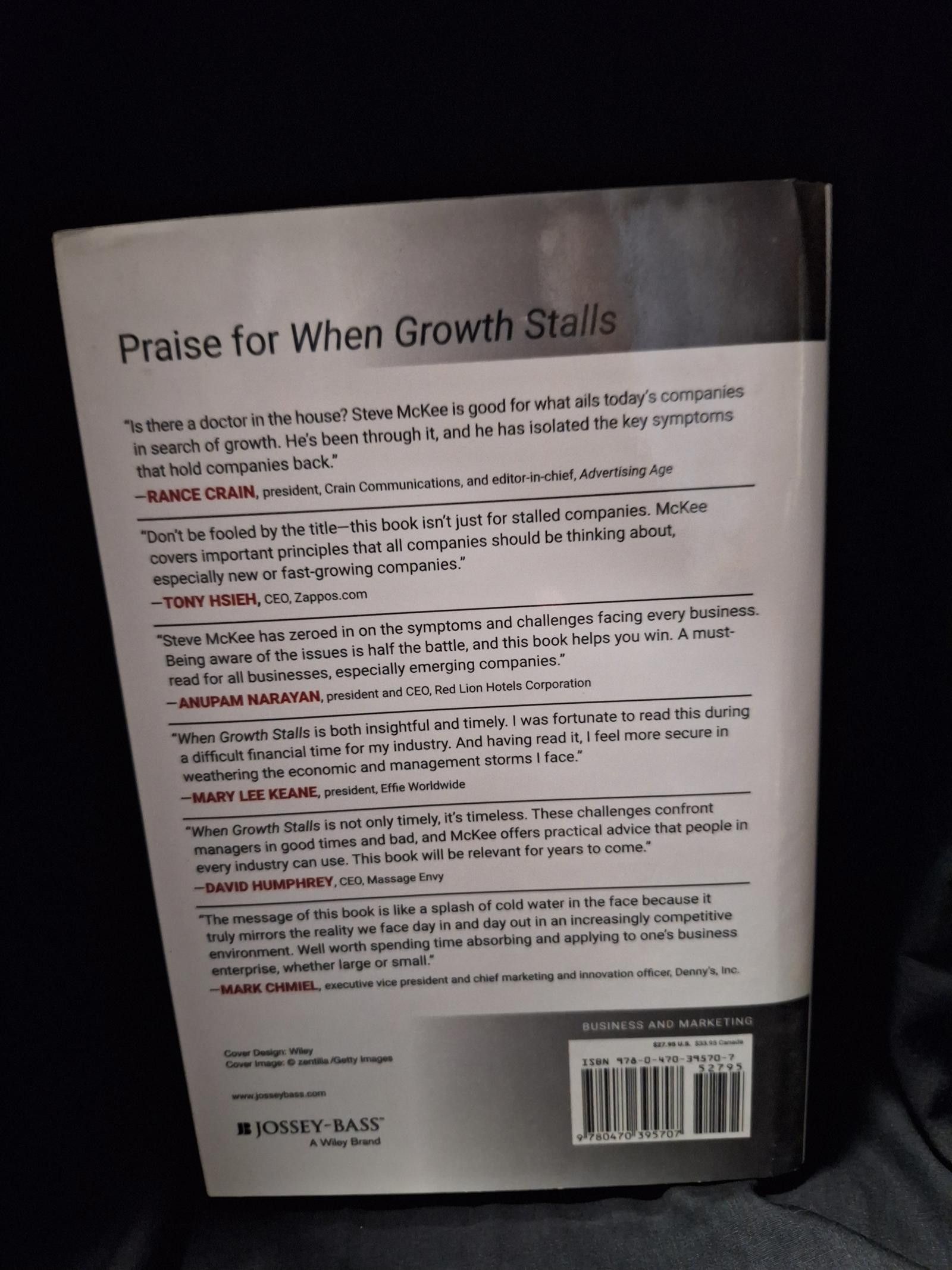 Designer When Growth Stalls by Steve Mckee Size ONE SIZE - 2 Thumbnail