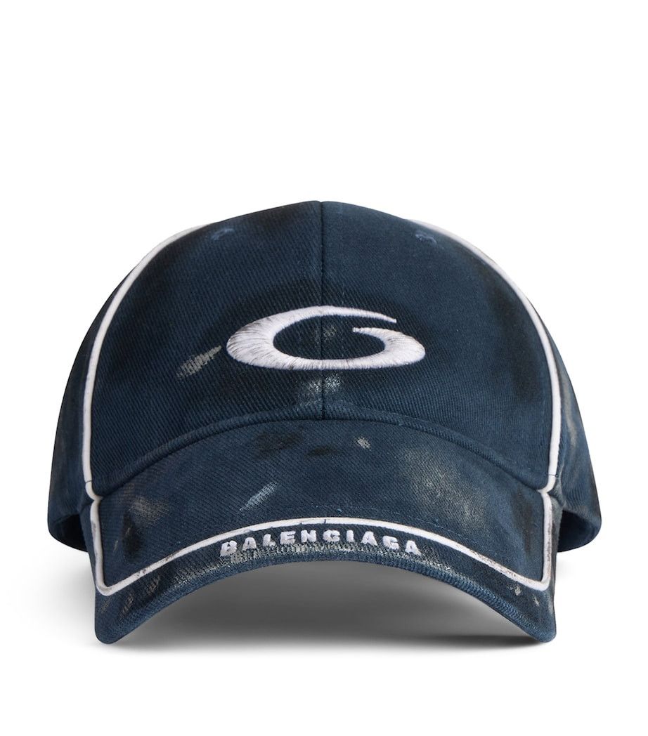 Balenciaga Distressed Loop Tracksuit Baseball Cap Size ONE SIZE - 1 Thumbnail